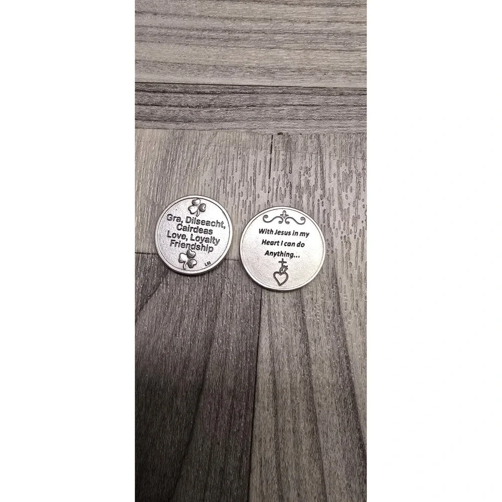 Sacred Heart of Jesus Religious Tokens Set Of 2